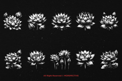 10 Bundle Dark Art Lotus Flower Meditation Relax Magical Product Image 6