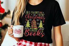 All I Want For Christmas Is More Books Svg, Bookworm Svg. Product Image 3