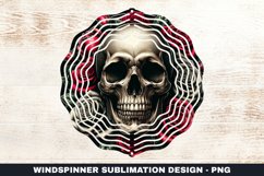 Skull Wind Spinner Sublimation Design Product Image 1