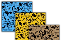 coffee digital papers, Coffee pattern, Coffee background Product Image 3