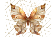 Stained Glass Butterfly PNG Colorful Clipart for Sublimation Product Image 4