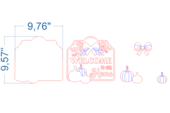 Thanksgiving Welcome SVG laser cut files for Glowforge Product Image 4