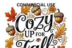 Hello Autumn Quotes, Transparent Digital Downloads, Autumn Product Image 5