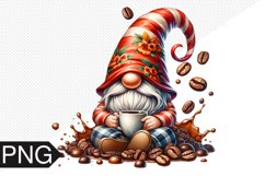 Coffee Gnome Sublimation - Clipart PNG Design Product Image 1