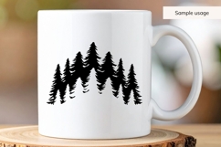 Forest Trees Silhouette SVG Product Image 4