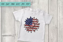 USA Sunflower, 4th of July SVG, Files for Cricut Product Image 3