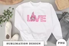 LOVE Gnome Clipart PNG Product Image 4