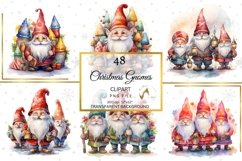 Christmas Gnomes Clipart, 48 high quality images Product Image 8
