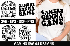 Gaming SVG Design - Gaming in progress don t talk to me unt Product Image 1
