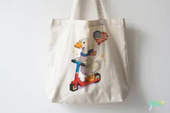 Blocky-Style 4th of July Goose PNG Product Image 3