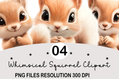 Whimsical Squirrel Clipart Product Image 1