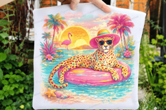 Summer Leopard Pool Float PNG Design summer leopard png, Product Image 3