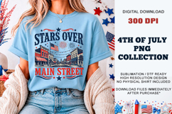 Stars Over Main Street PNG | 4th July Sublimation Product Image 5