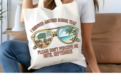 Survived Another School Year PNG, Teacher Summer Sublimation Product Image 4