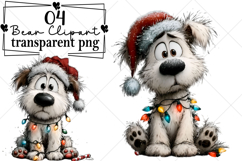 Whimsical Christmas Polar Bear Clipart Watercolor PNG Product Image 1