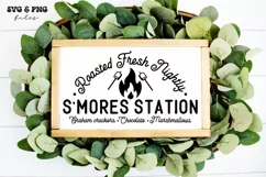 S'Mores Station svg, S'more Sign svg, Campsite Sign svg Product Image 4