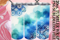 ENCHANTING ADVENTURES 20oz TUMBLER WRAP, Watercolor Pattern Product Image 1