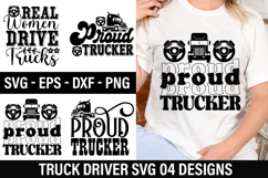 Truck Driver SVG Design - Real Women Drive Trucks Product Image 1