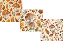 Cottagecore Fall Halloween Seamless Pattern, Digital Papers Product Image 4