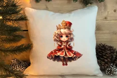 Christmas Blonde Girl Clipart Sublimation, Christmas Clipart Product Image 4