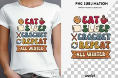 Christmas crochet png design for T-shirts Product Image 4