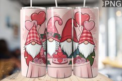 Valentine&#039;s Day Gnome Tumbler Wrap - High Quality 300 Dpi Product Image 1