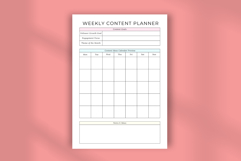 Weekly Content Planner | Editable Canva Template for Social Product Image 4