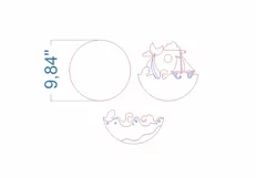 Sea Baby Name Sign SVG Laser cut file for Glowforge Product Image 4