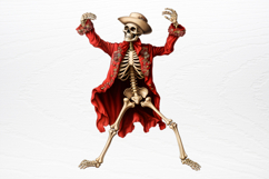 Christmas Skeleton Sublimation PNG Product Image 4