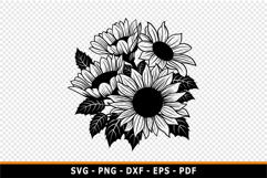Sunflower SVG, Sun Flowers PNG, Flowers SVG, Product Image 4