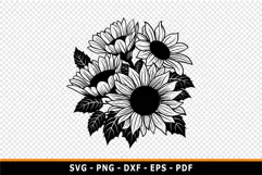Sunflower SVG, Sun Flowers PNG, Flowers SVG, Product Image 4