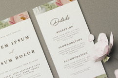 beautiful wedding card invitation set with peonies flower Product Image 4