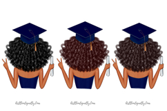 Senior Black Woman Graduation PNG Product Image 4