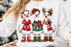 Christmas Goose PNG, Funny Christmas Sublimation, Xmas PNG Product Image 4
