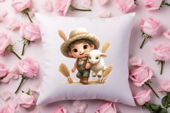 Vintage Valentines Farm Animals Clipart, Valentines Couple Product Image 4