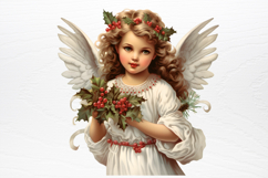 Christmas Angel Sublimation Clipart PNG Product Image 4