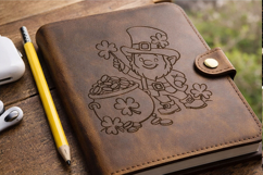 St. Patrick’s leprechaun laser cut engraving digital downloa Product Image 4