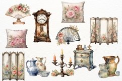 Victorian Vintage Romantic, Shabby Shic, Watercolor Love Product Image 4