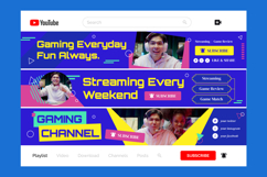 Gaming Streamer YouTube Banner Product Image 4