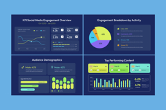 Social Media Report Dashboard Infographic Product Image 4
