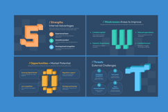 Modern SWOT Infographic for Startup Pitch Product Image 4