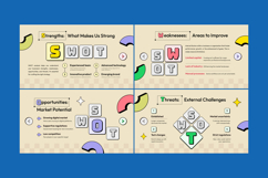 Futuristic SWOT Layout for Business Decks Product Image 4