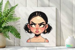Angry Young Girl Sublimation Clipart Product Image 2