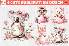 Cute Baby animals in egg | Easter clipart Product Image 1