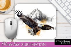 Wild Animals Mouse Pad, Mountain Mousepad Sublimation Product Image 1
