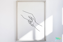 Mom and baby hands SVG PNG Product Image 2