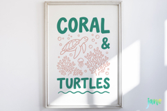 Two-Tone Summer Beach Doodles SVG PNG Product Image 2