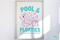 Two-Tone Summer Beach Doodles SVG PNG Product Image 2