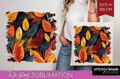 Autumn Forest Tote Bag - Fall Tote Bag PNG Sublimation Product Image 1