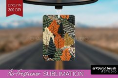 Autumn Forest Air Freshener PNG - Fall PNG Sublimation Product Image 1